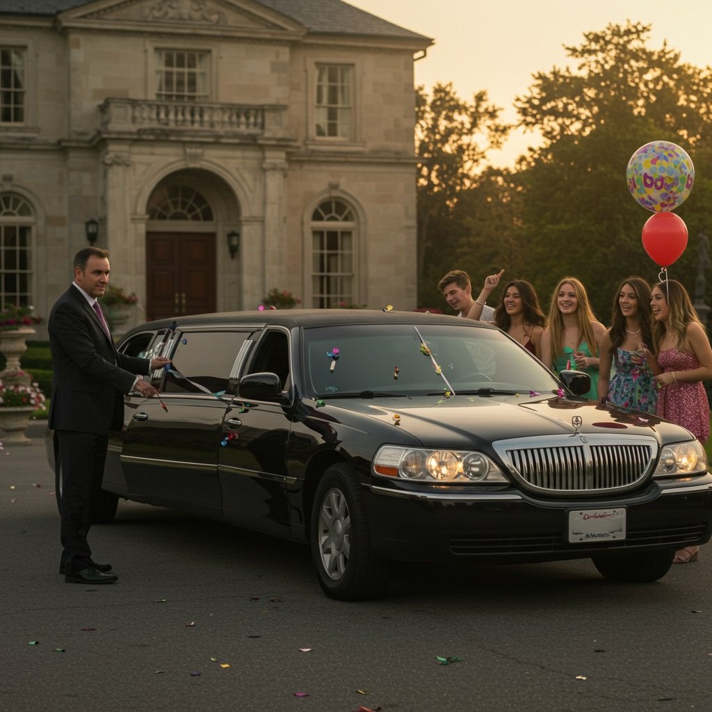 Lincoln Stretch Limo for birthday party