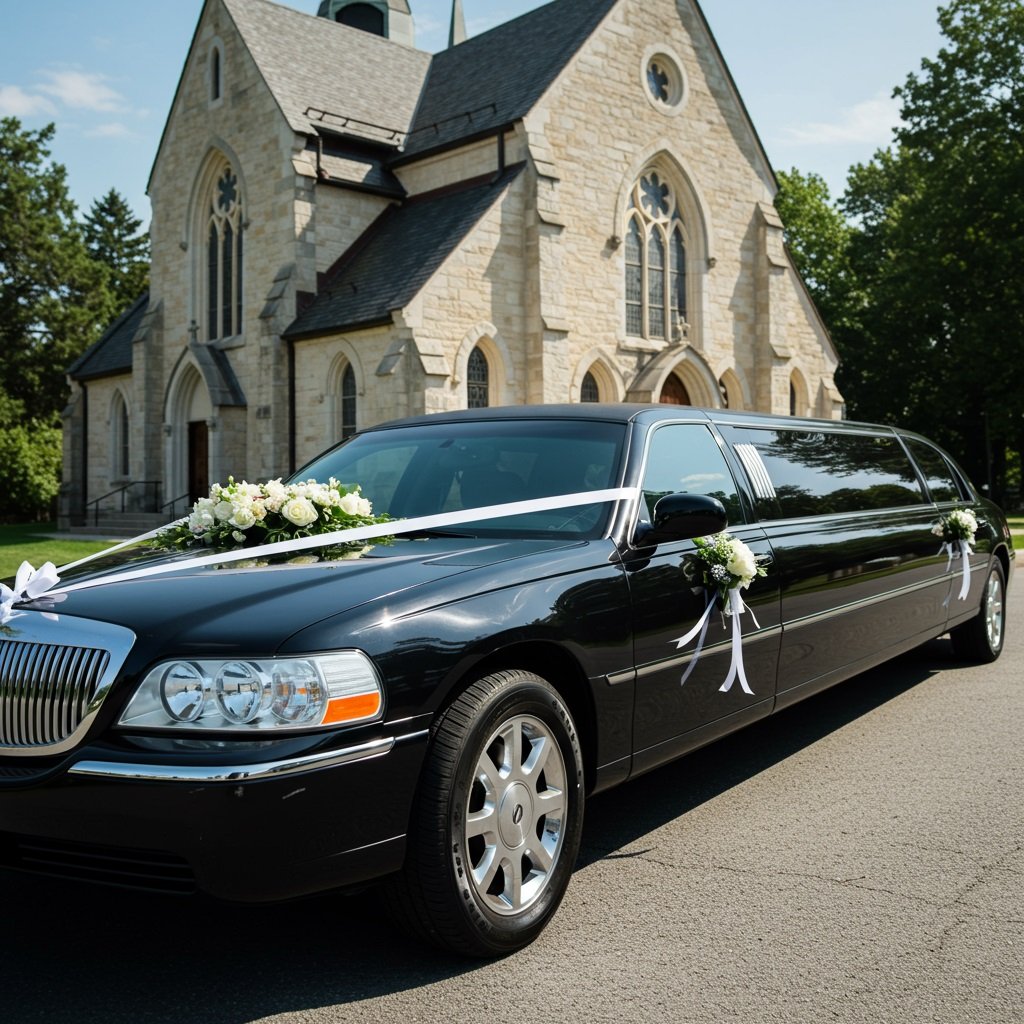 Lincoln Stretch Limo for wedding